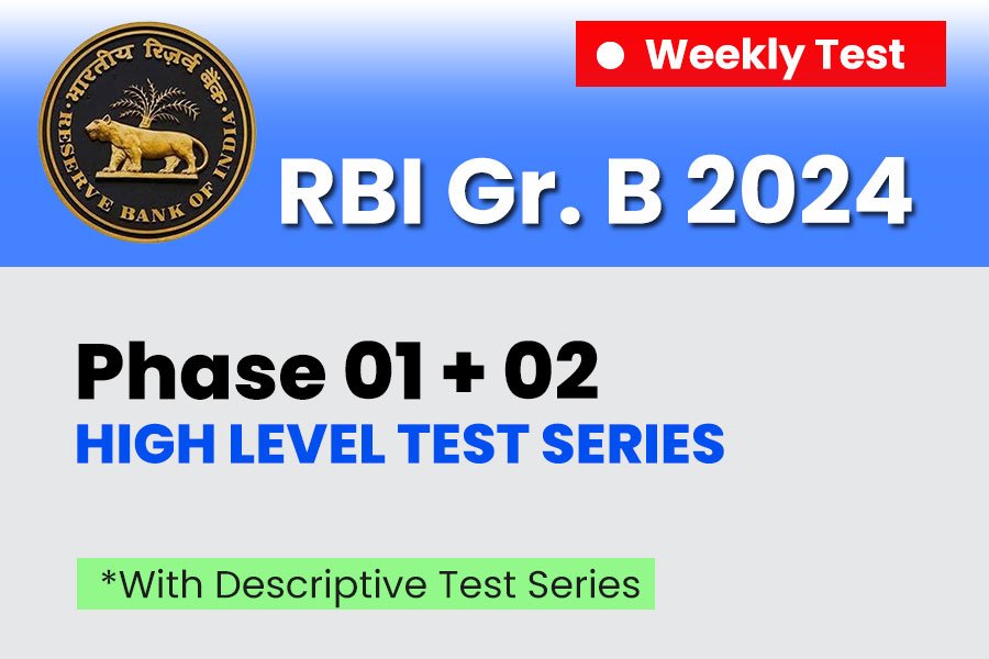 RBI Grade B High Level Test Series Phase 1 and 2