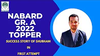 shubham nabard grade a topper 2022