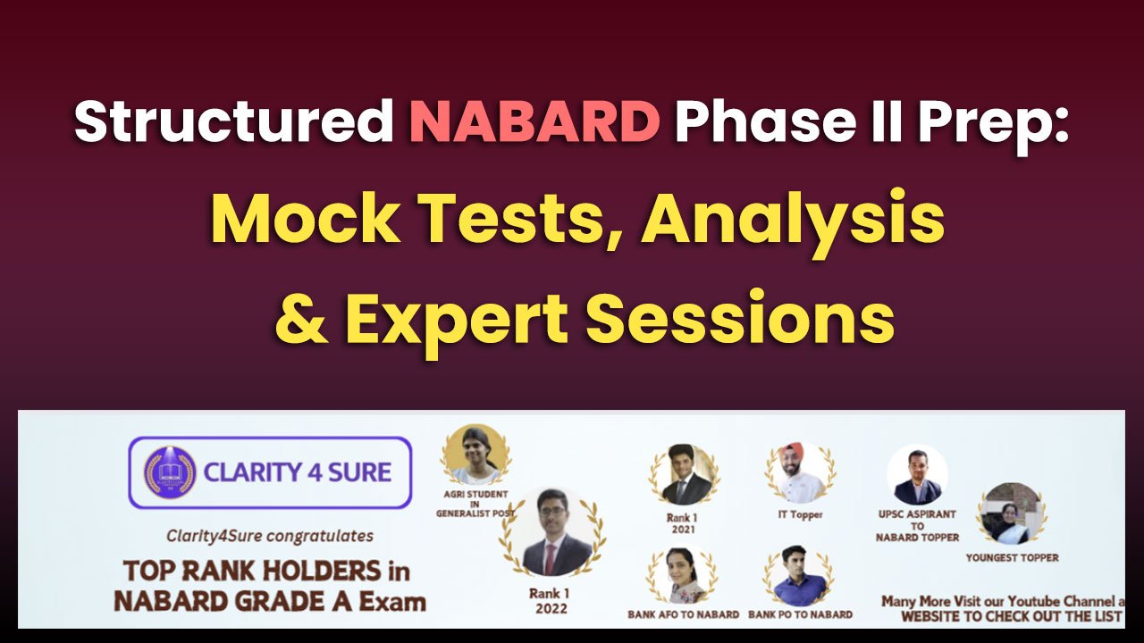 Structured NABARD Phase II Prep: Mock Tests, Analysis & Expert Sessions