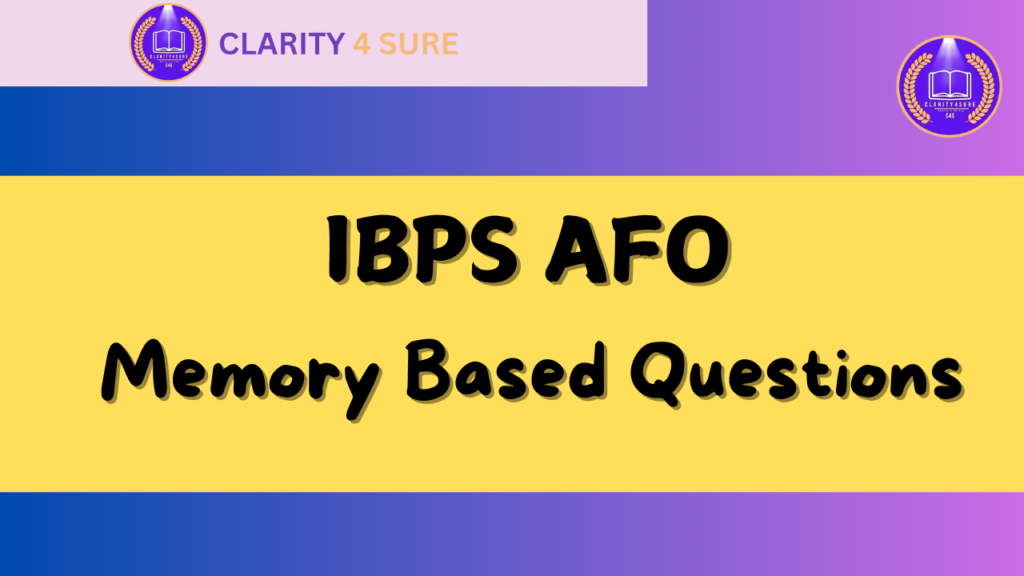 IBPS AFO