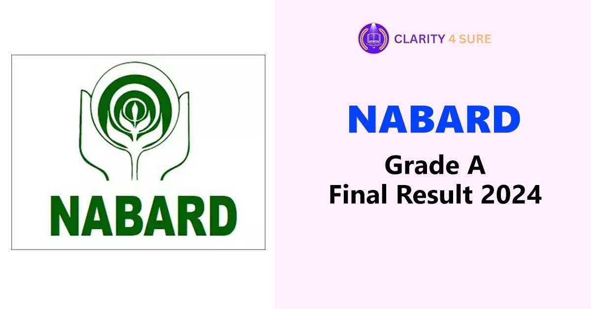 NABARD Grade A Final Result 2024 Out, Download Result PDF