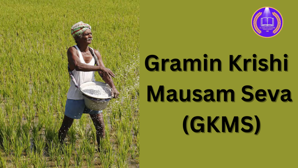 Gramin Krishi Mausam Seva (GKMS) 1 Gramin Krishi Mausam Seva GKMS