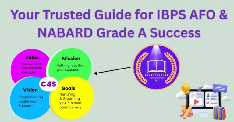 About Clarity4Sure: Your Trusted Guide for IBPS AFO & NABARD Grade A Success