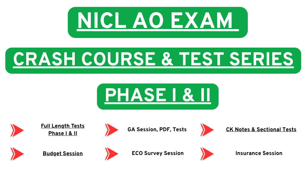 NICL AO EXAM CRASH COURSE
