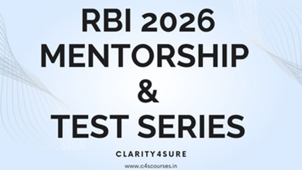 RBI Grade B Mentorship & Test Series