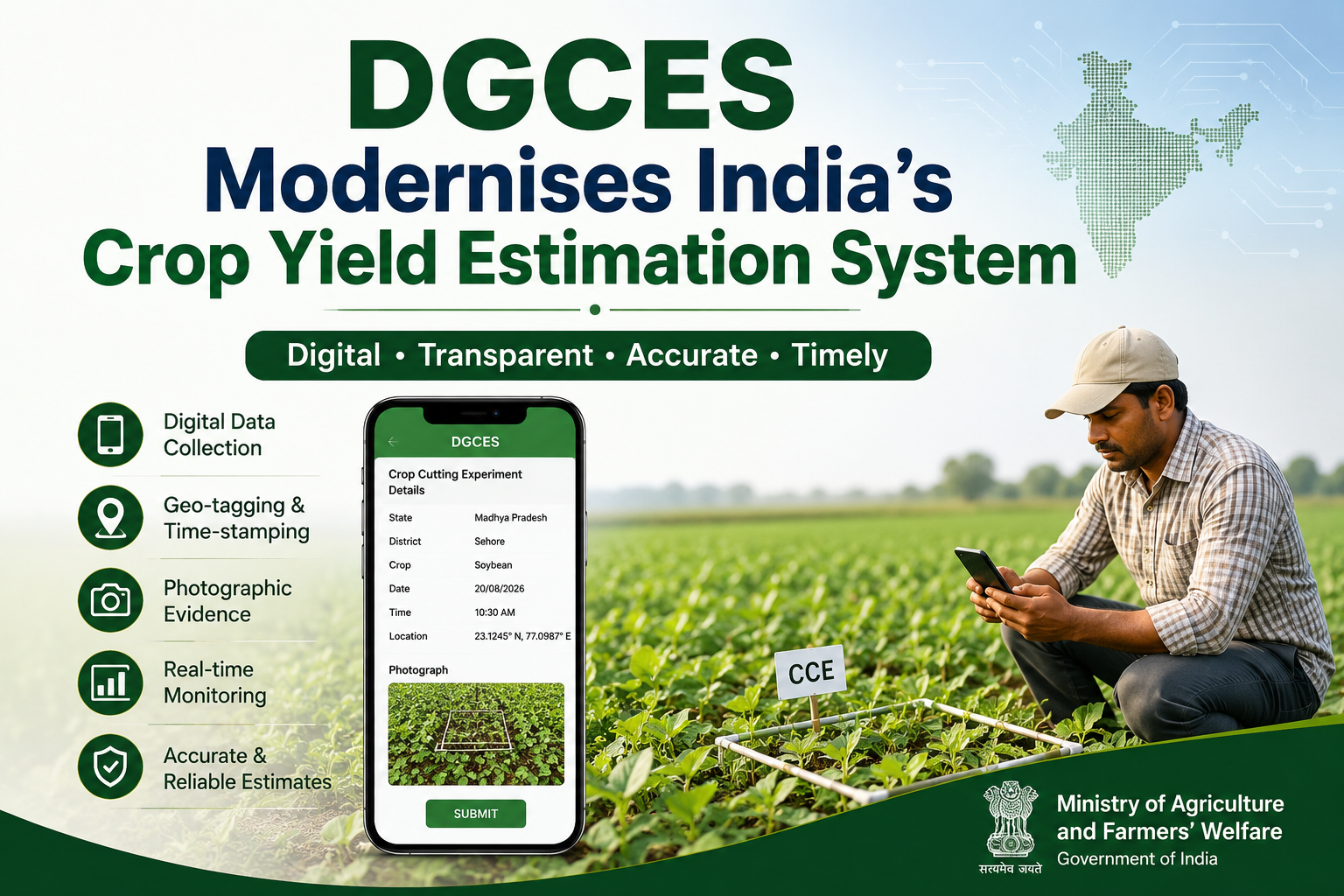 DGCES Modernises India’s Crop Yield Estimation System