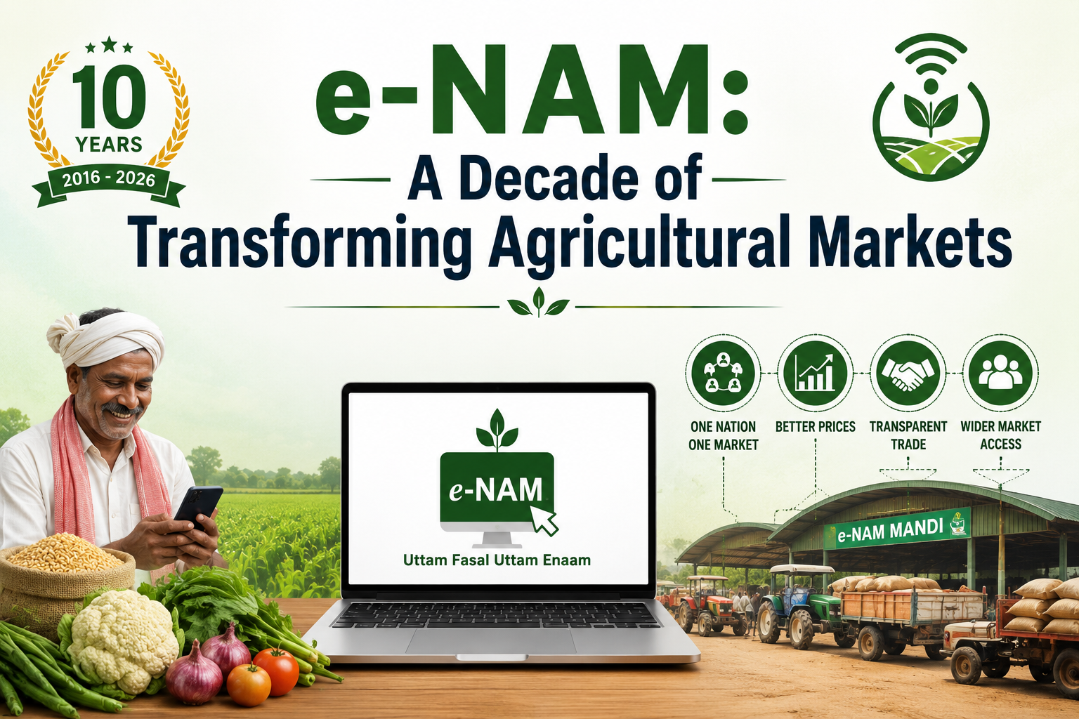 e-NAM: A Decade of Transforming Agricultural Markets