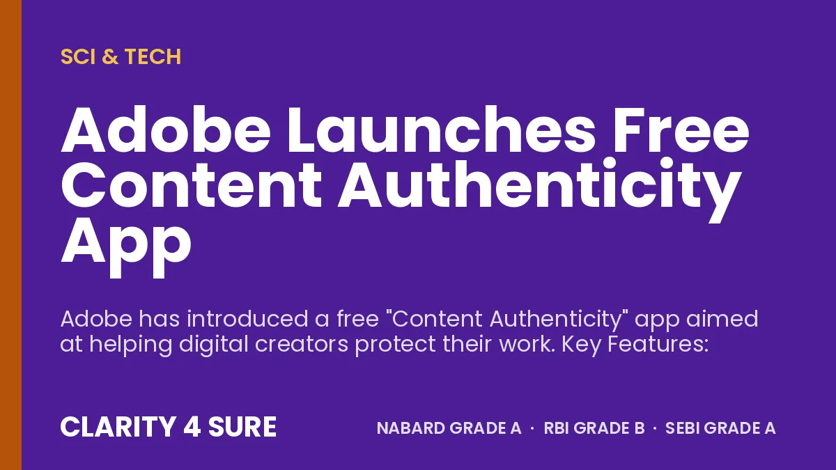 Adobe Launches Free Content Authenticity App