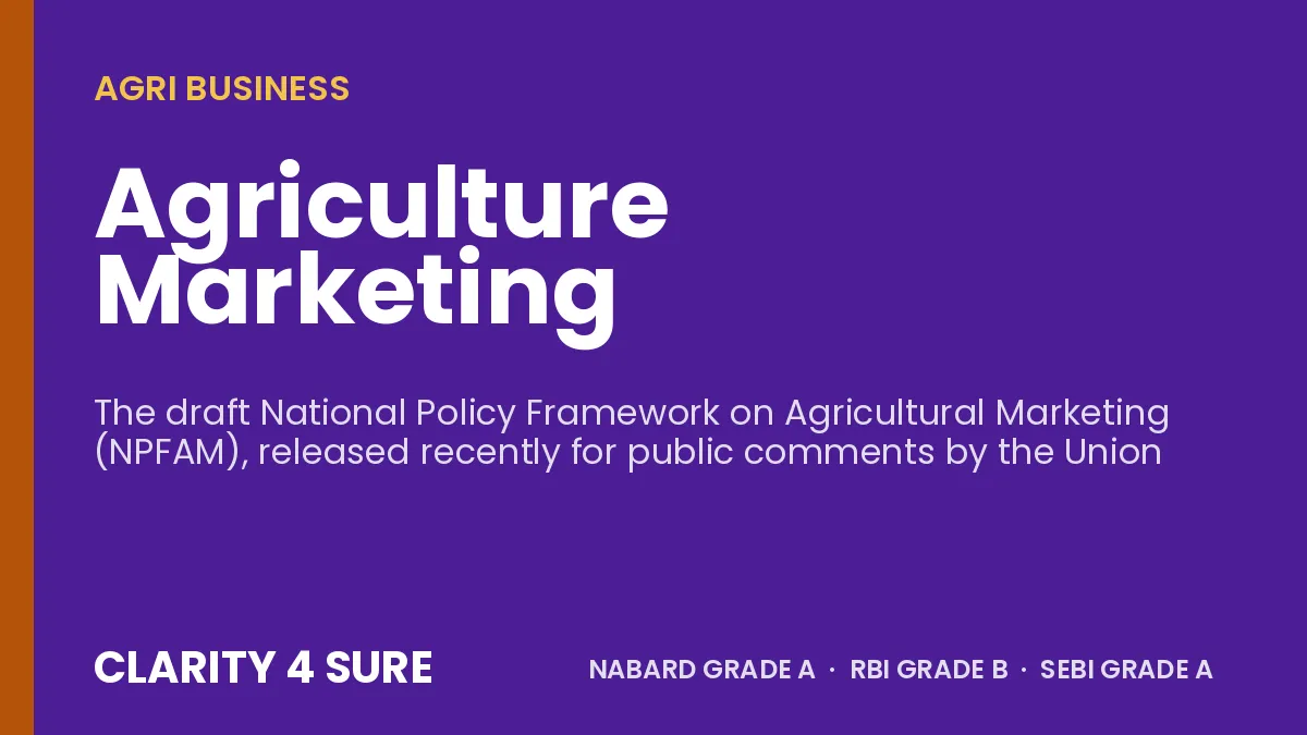 Agriculture Marketing
