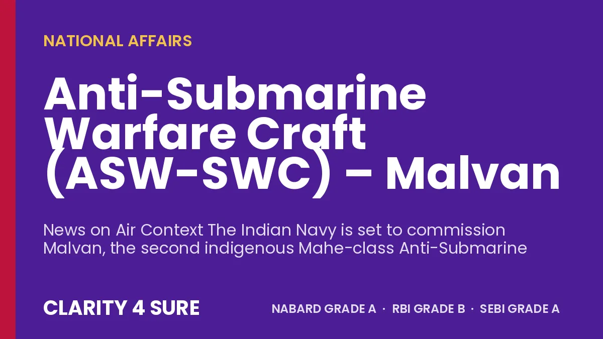 Anti-Submarine Warfare Craft (ASW-SWC) – Malvan