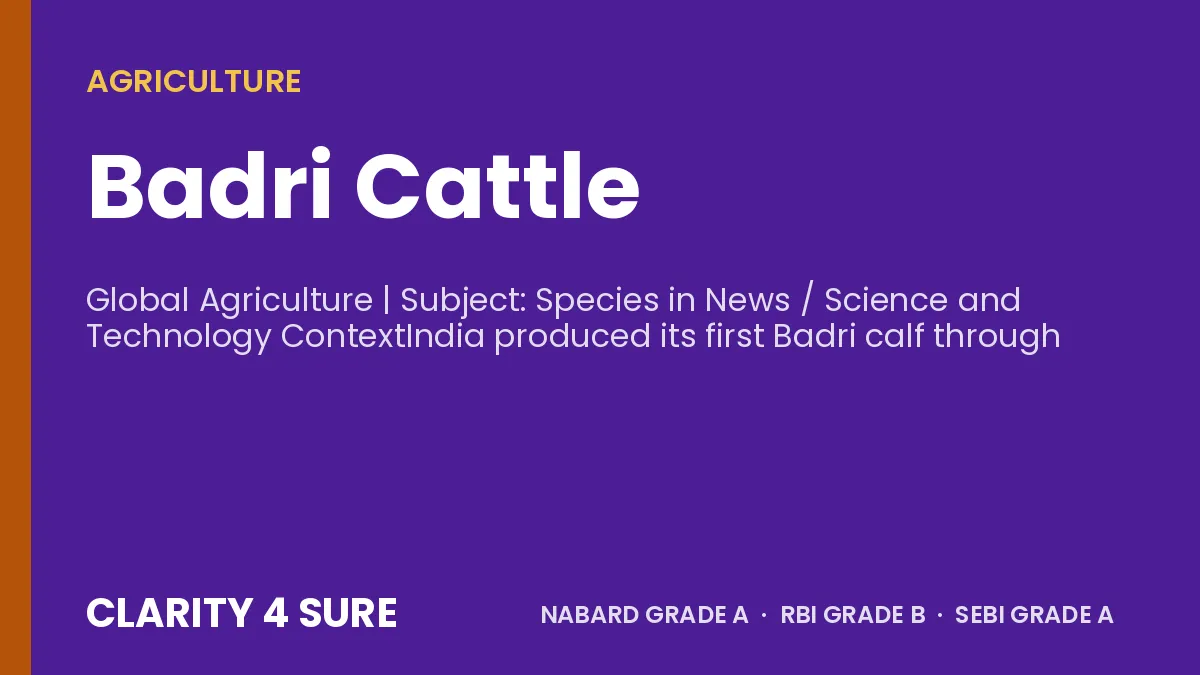 Badri Cattle