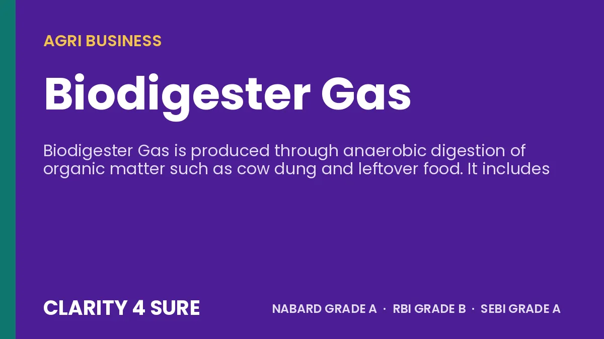 Biodigester Gas