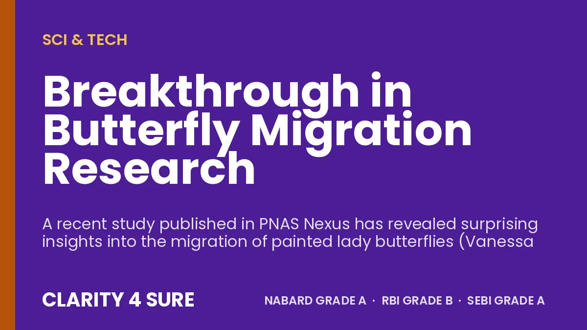 Breakthrough in Butterfly Migration Research
