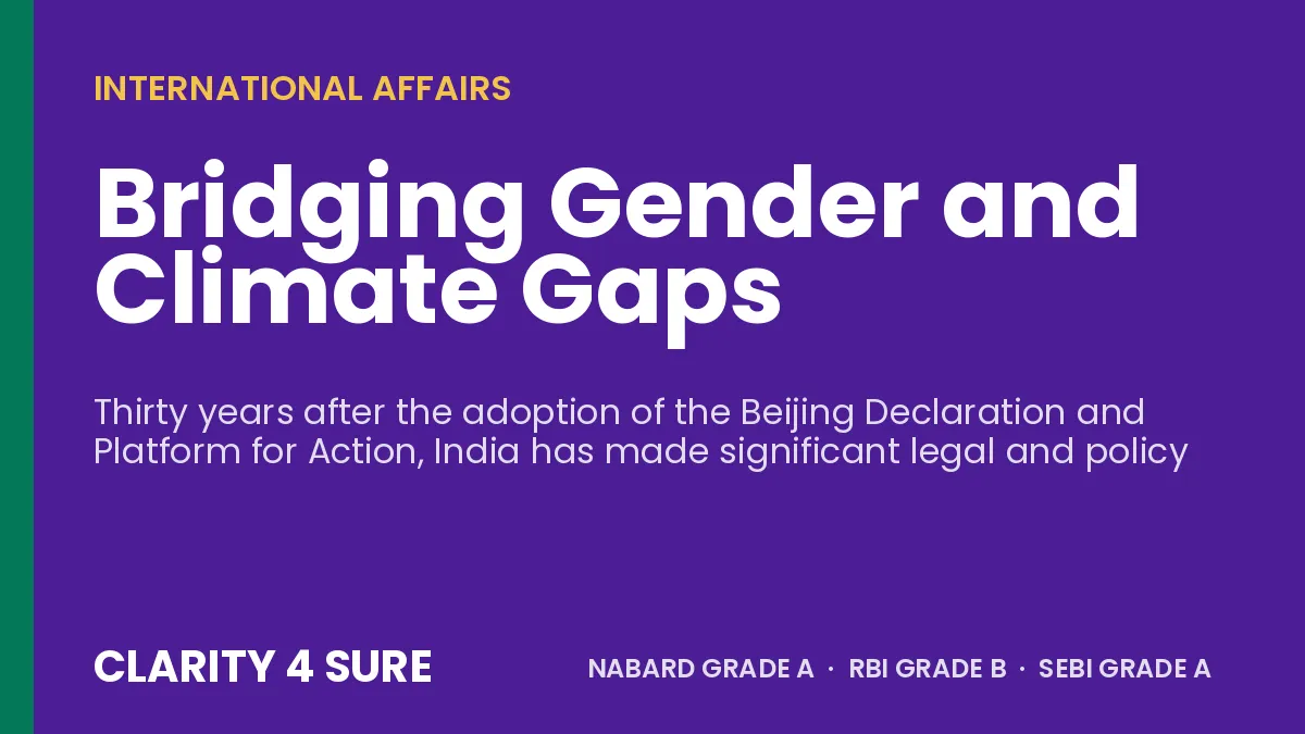 Bridging Gender and Climate Gaps