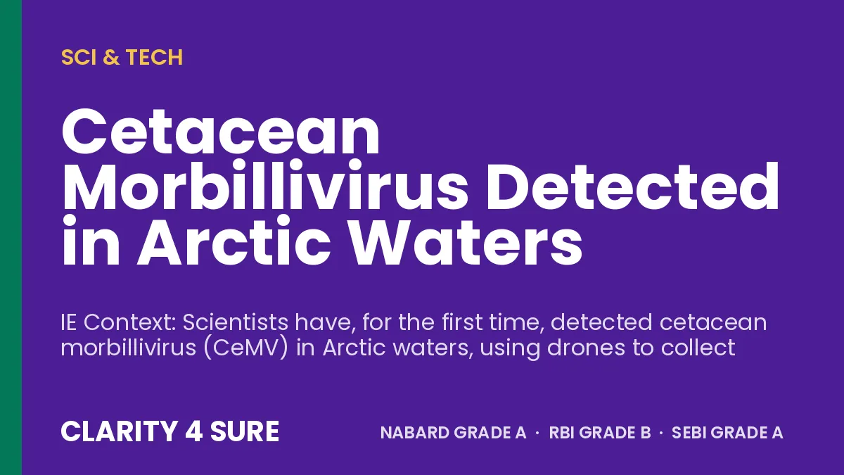 Cetacean Morbillivirus Detected in Arctic Waters