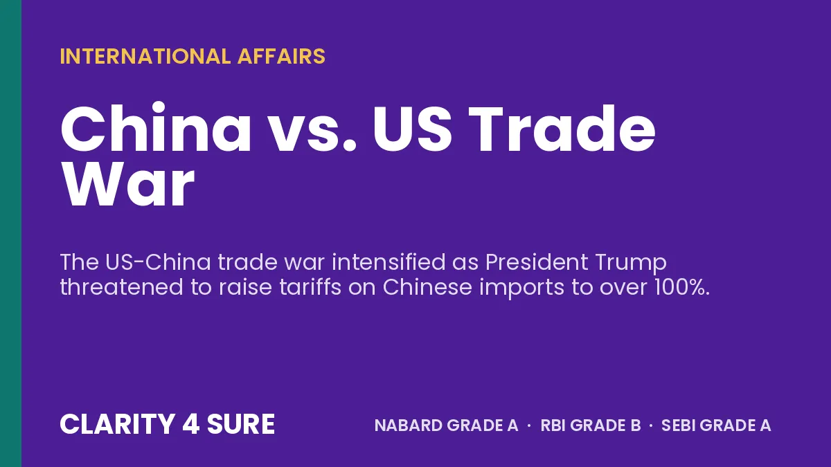 China vs. US Trade War