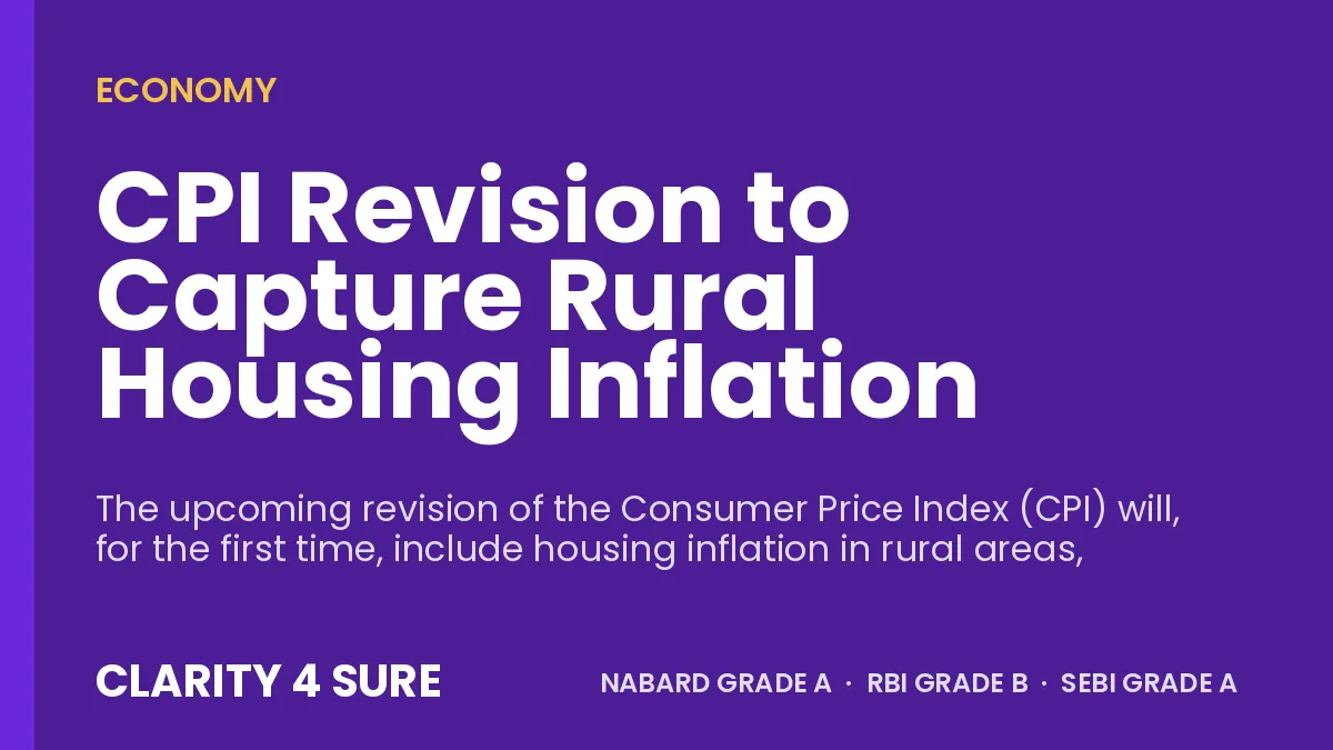 CPI Revision to Capture Rural Housing Inflation