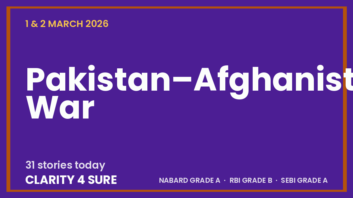 Daily Current Affairs (DCA) 01 & 02 March, 2026