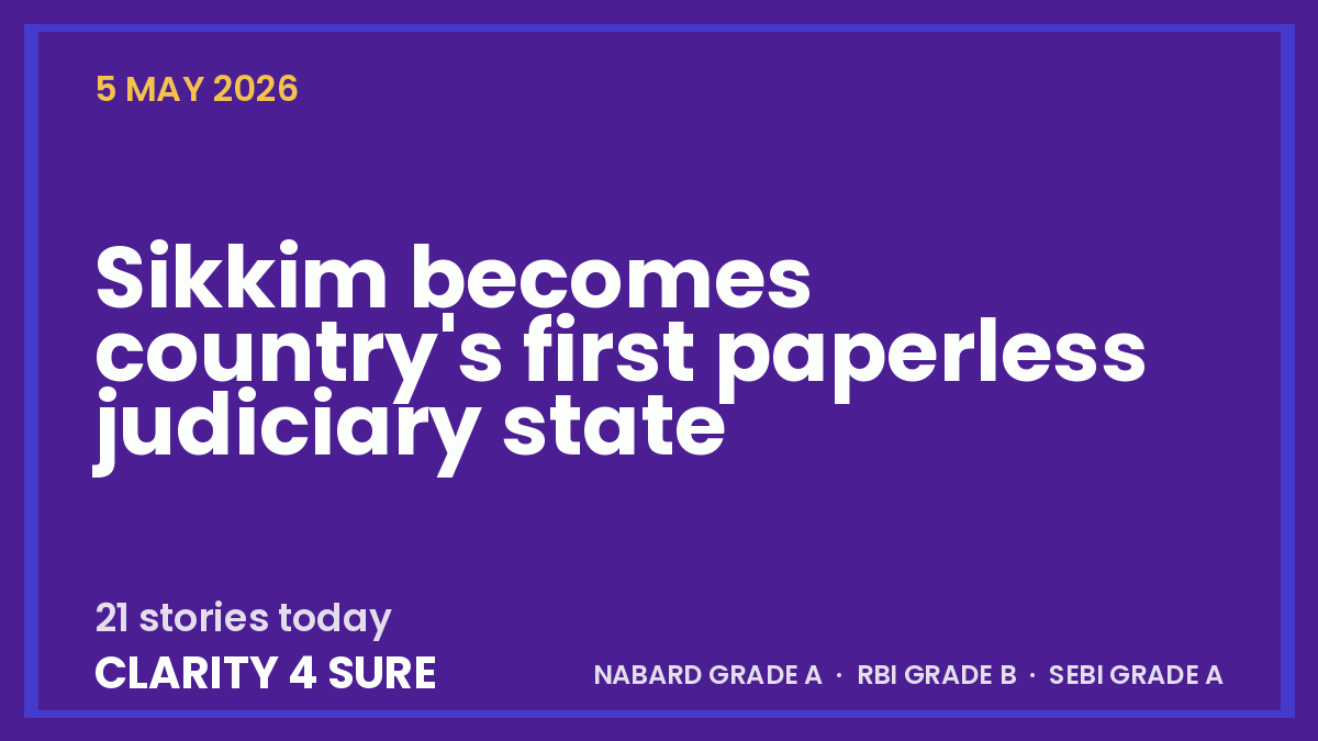 Daily Current Affairs (DCA) 05 May, 2026