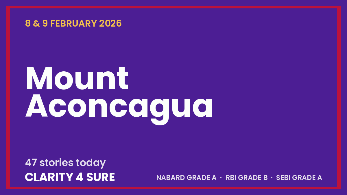 Daily Current Affairs (DCA) 08 & 09 February, 2026