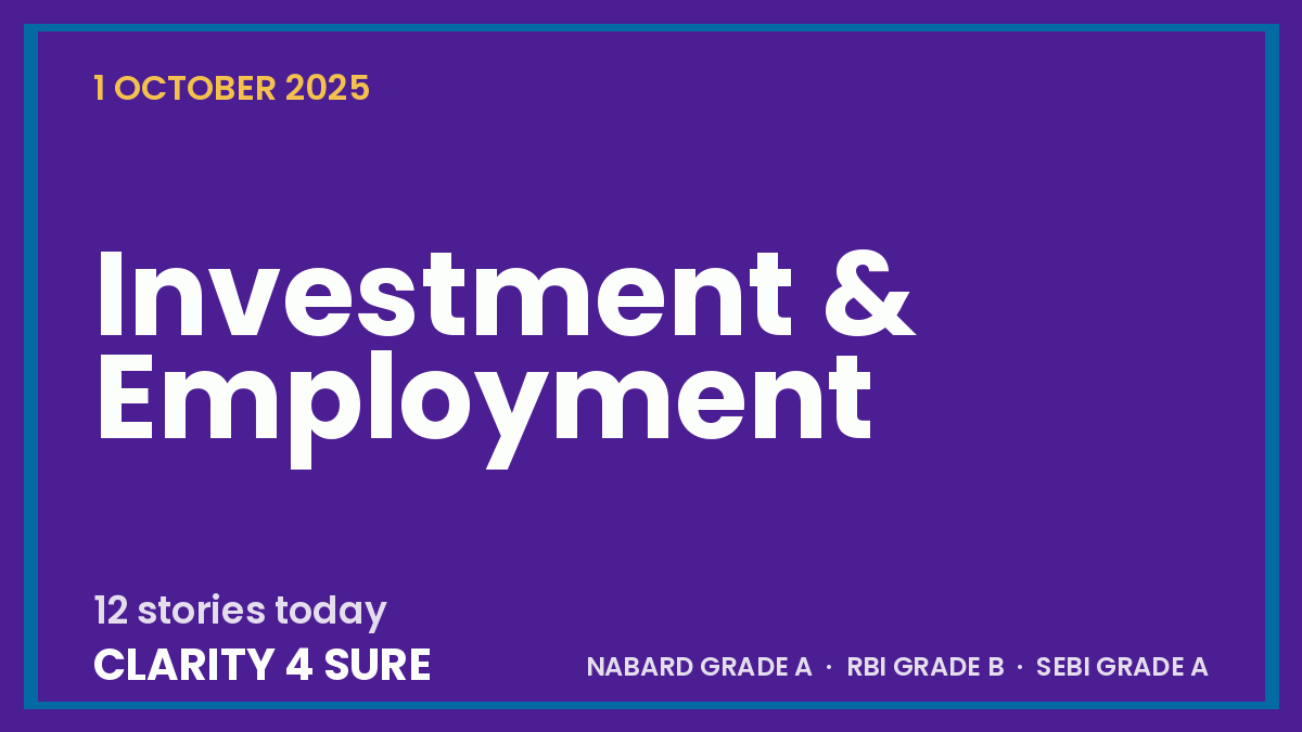 Daily Current Affairs (DCA) 1 October, 2025