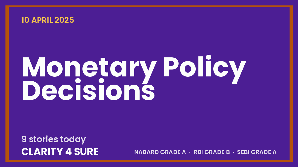 Daily Current Affairs (DCA) 10 April, 2025