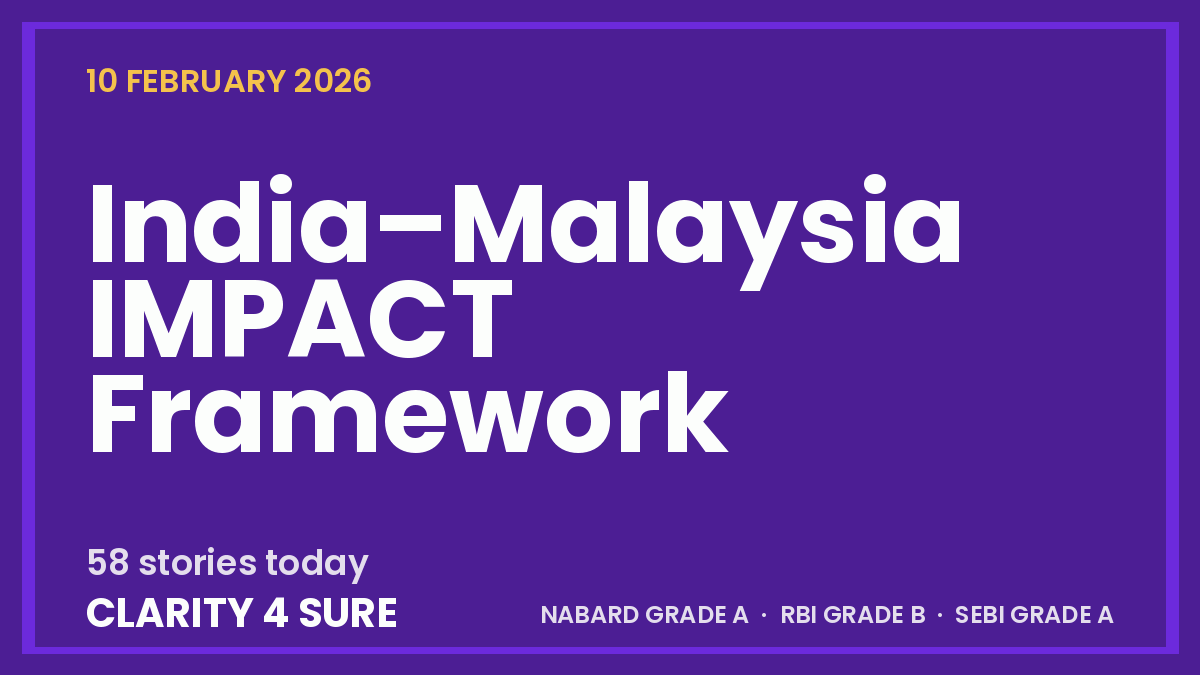 Daily Current Affairs (DCA) 10 February, 2026