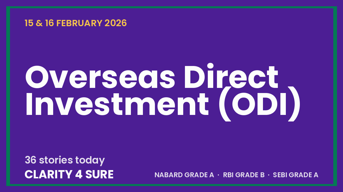 Daily Current Affairs (DCA) 15&16 February, 2026