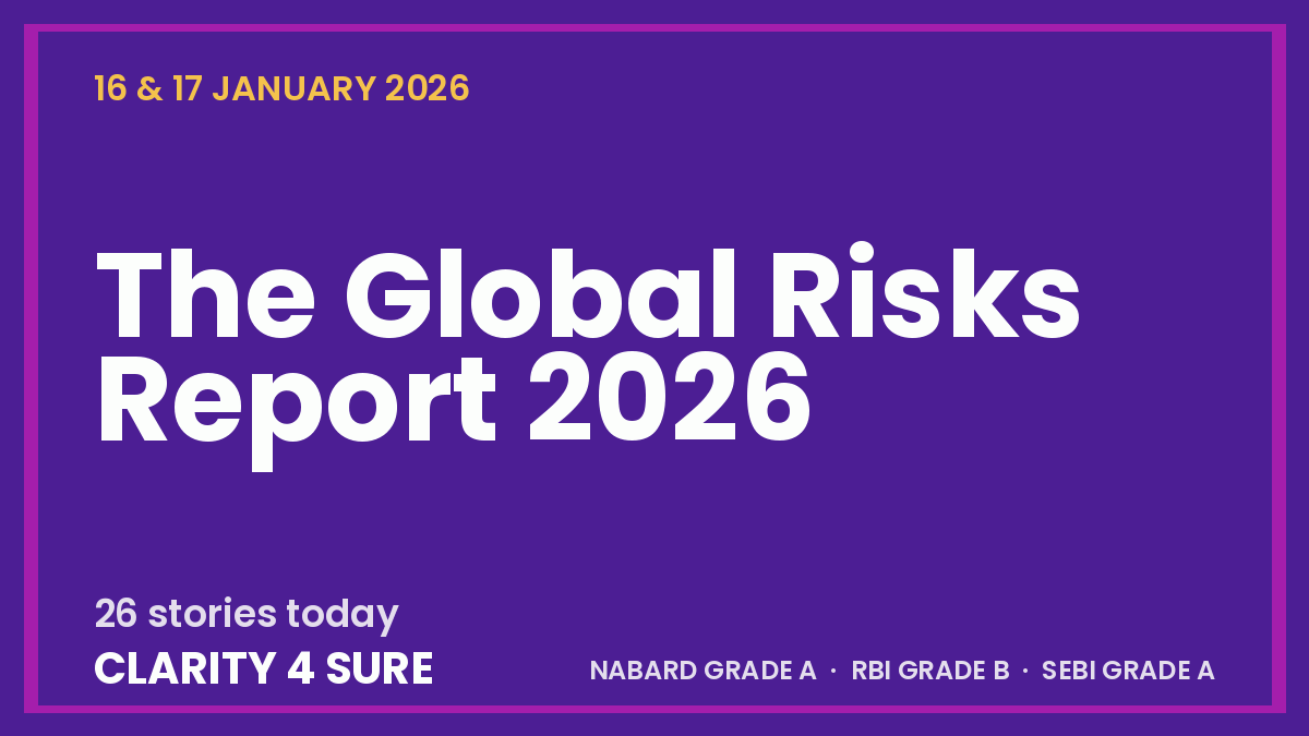 Daily Current Affairs (DCA) 16&17 January, 2026