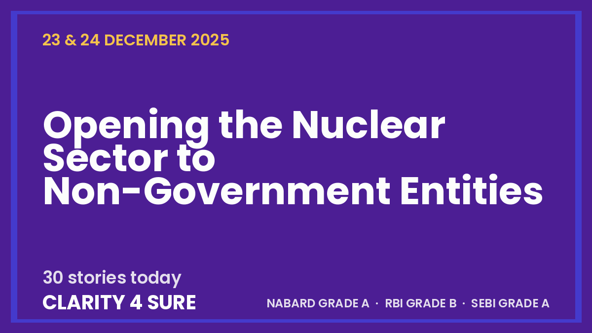 Daily Current Affairs (DCA) 23 & 24 December, 2025
