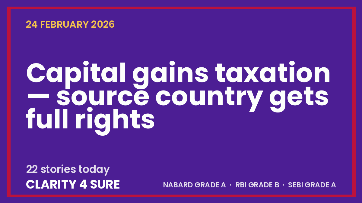 Daily Current Affairs (DCA) 24 February, 2026