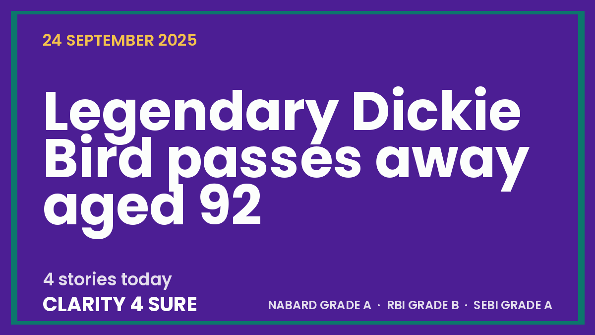 Daily Current Affairs (DCA) 24 September, 2025