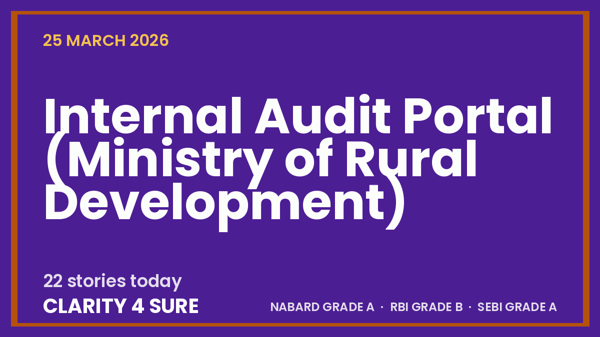 Daily Current Affairs (DCA) 25 March, 2026