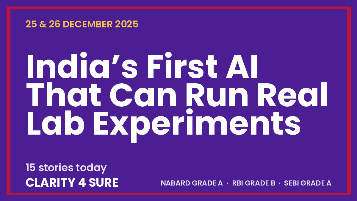 Daily Current Affairs (DCA) 25&26 December, 2025