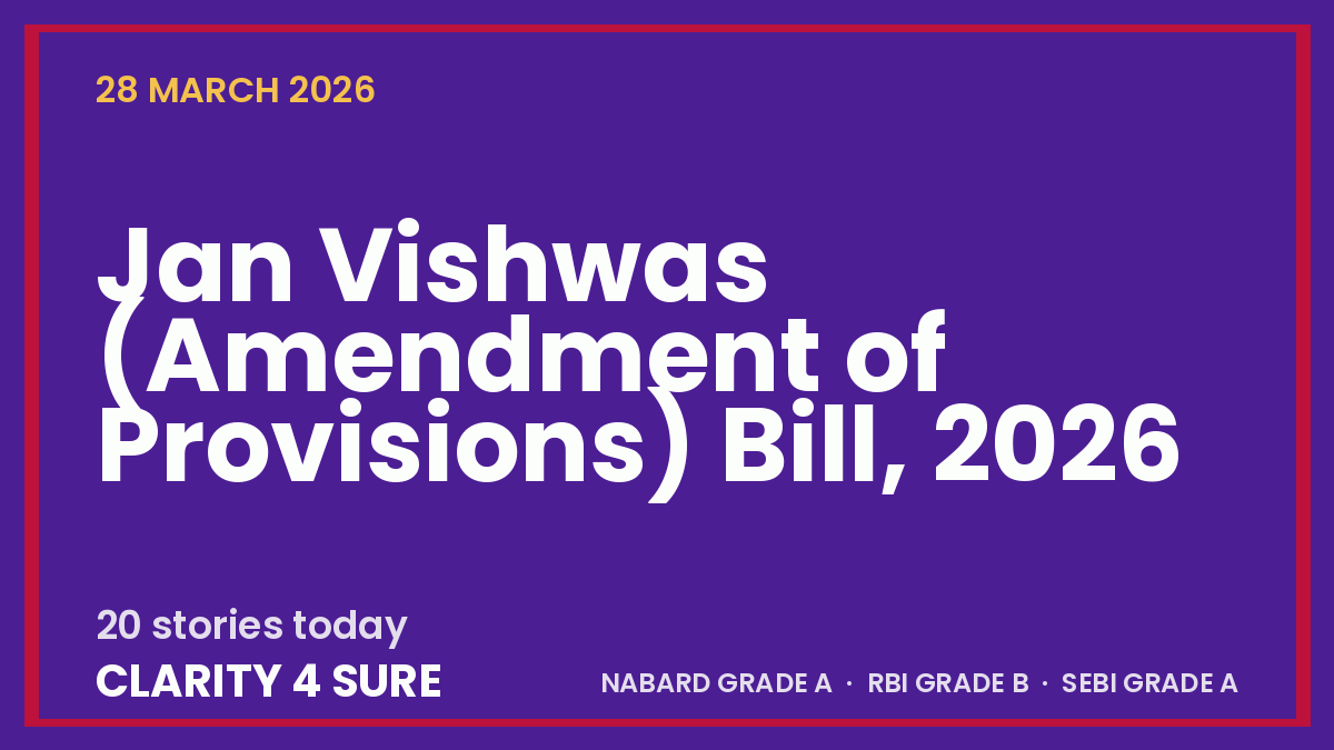Daily Current Affairs (DCA) 28 March, 2026
