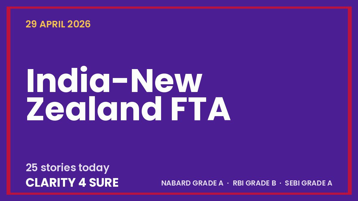Daily Current Affairs (DCA) 29 April, 2026