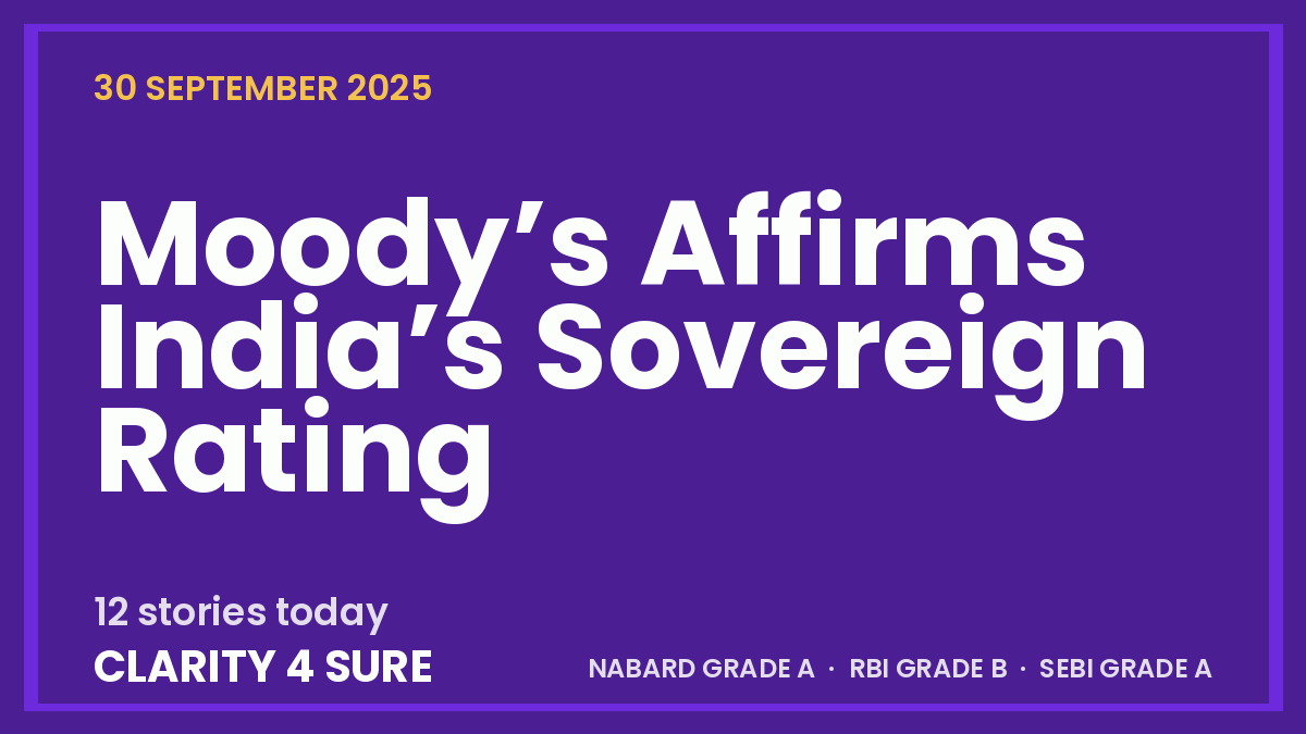 Daily Current Affairs (DCA) 30 September, 2025