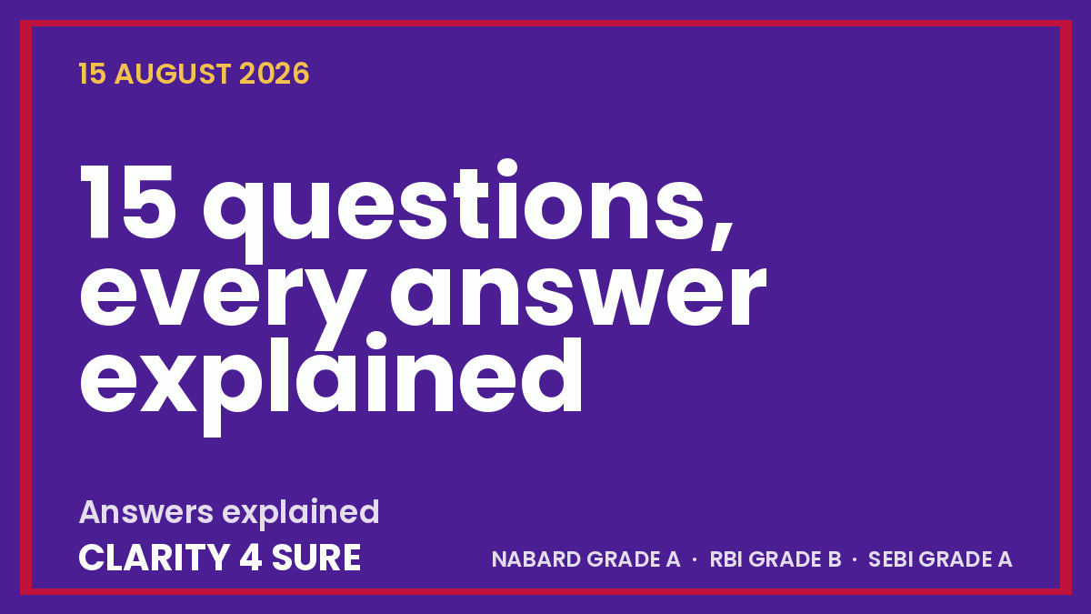 Daily Current Affairs Quiz: 15 August 2026