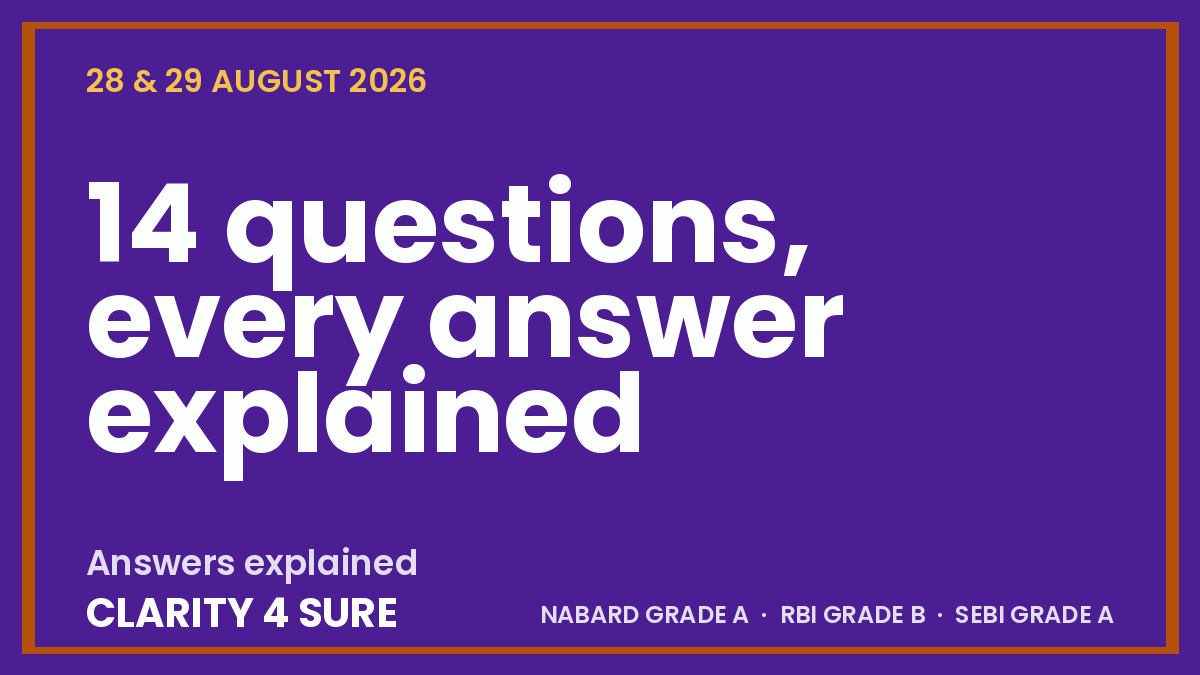 Daily current affairs quiz for 28 & 29 August 2026 - for NABARD Grade A, RBI Grade B and SEBI Grade A aspirants.