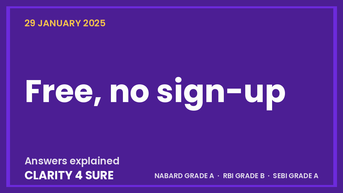 Daily Quiz: 29 January 2025