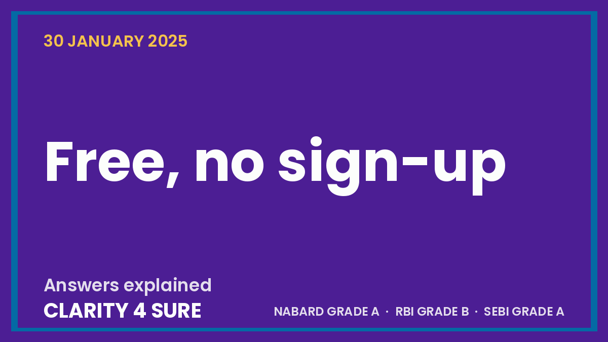 Daily Quiz: 30 January 2025
