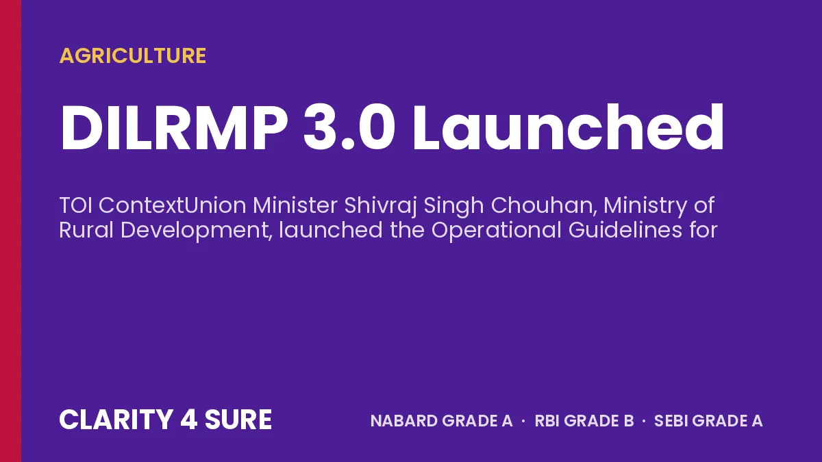 DILRMP 3.0 Launched