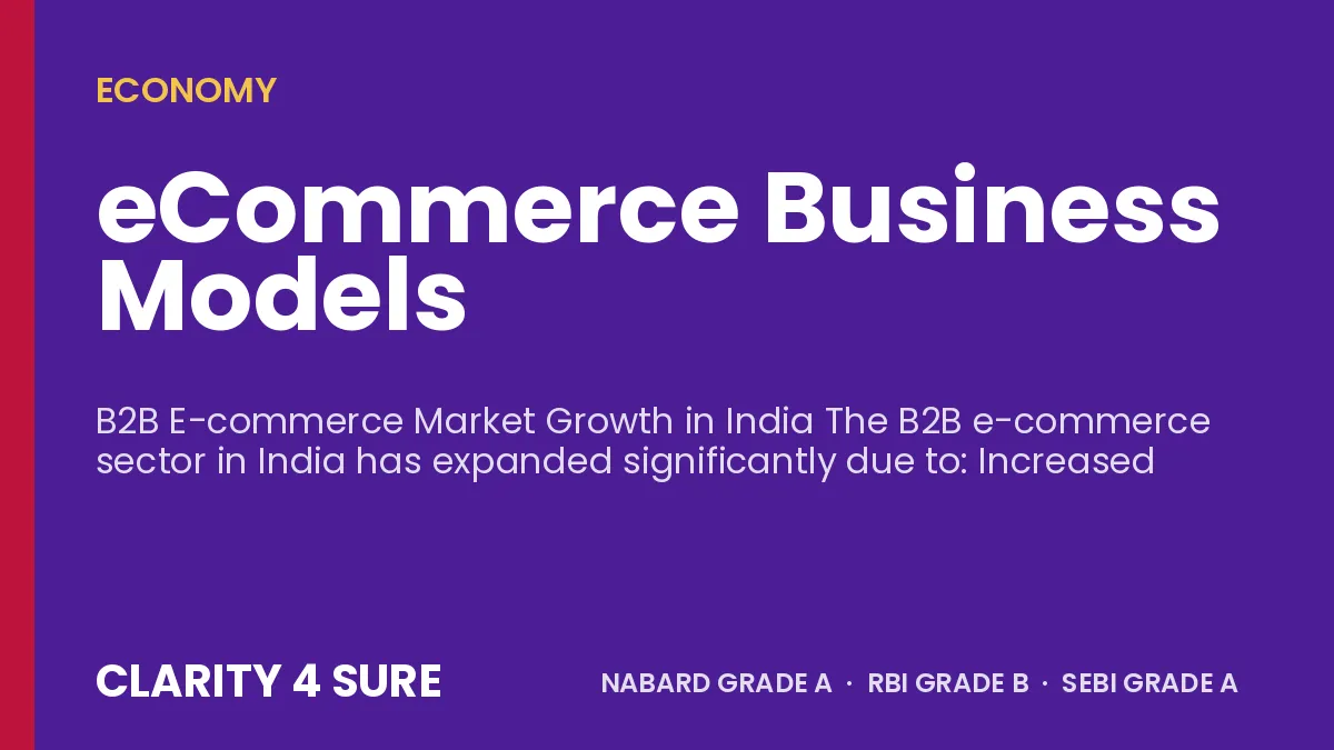 eCommerce Business Models