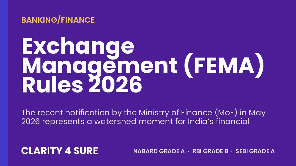 Exchange Management (FEMA) Rules 2026