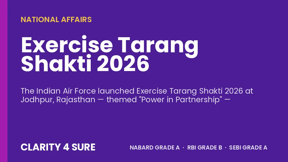 Exercise Tarang Shakti 2026