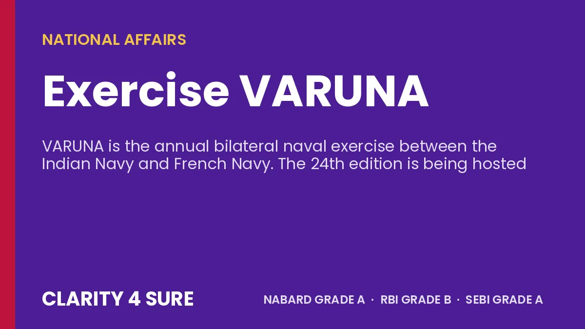 Exercise VARUNA