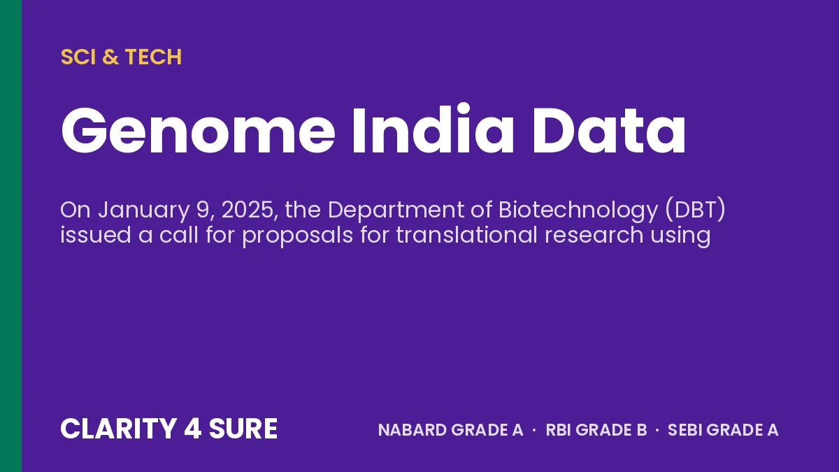 Genome India Data