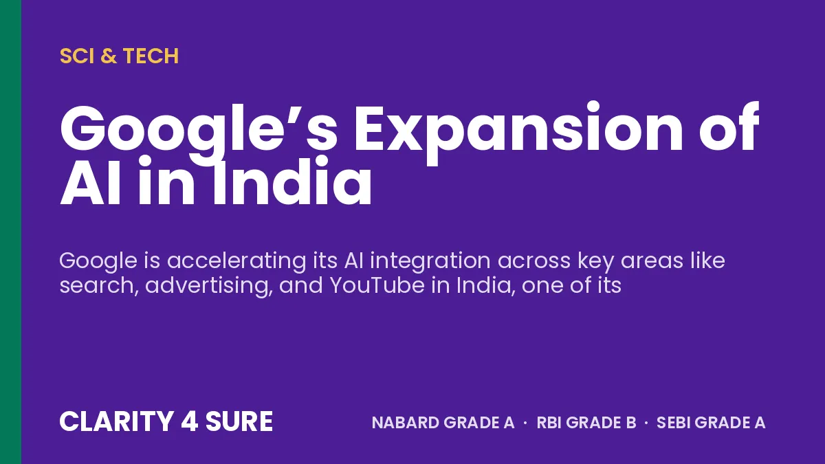 Google’s Expansion of AI in India