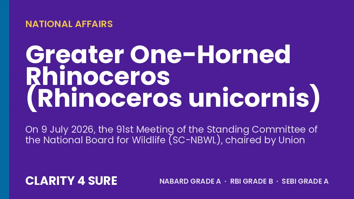 Greater One-Horned Rhinoceros (Rhinoceros unicornis)