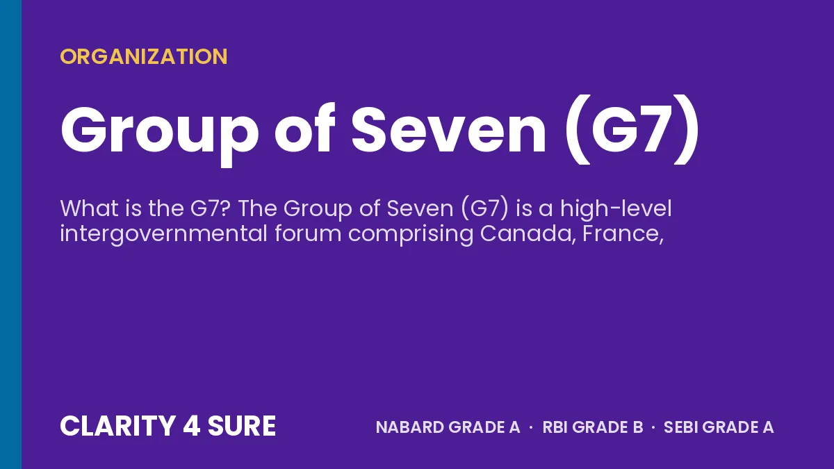 Group of Seven (G7)